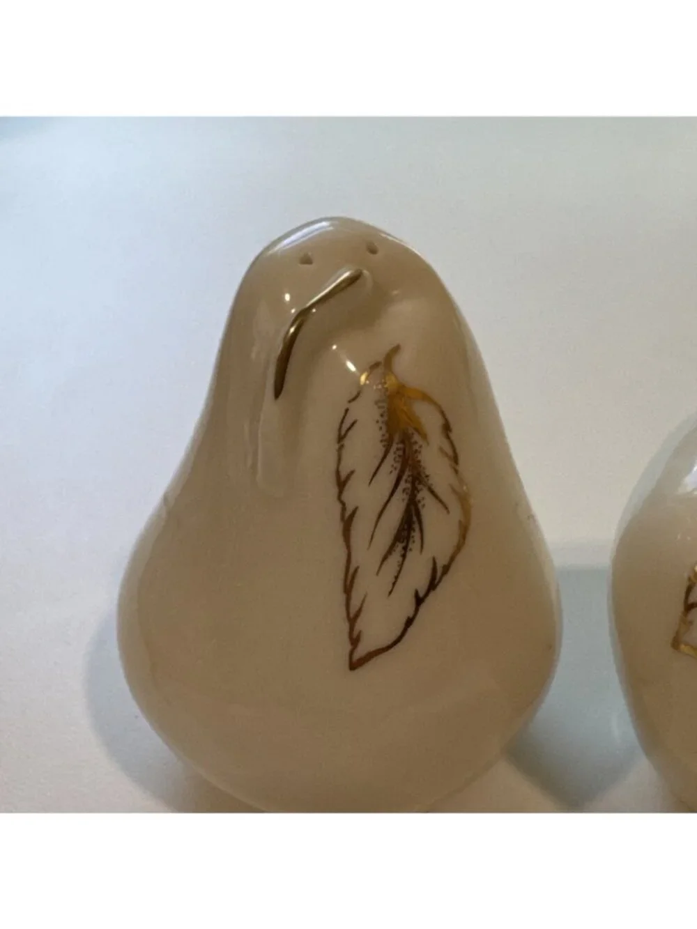 Lenox China Fruits Of Life Salt & Pepper Shaker Set Figural Apple & Pear